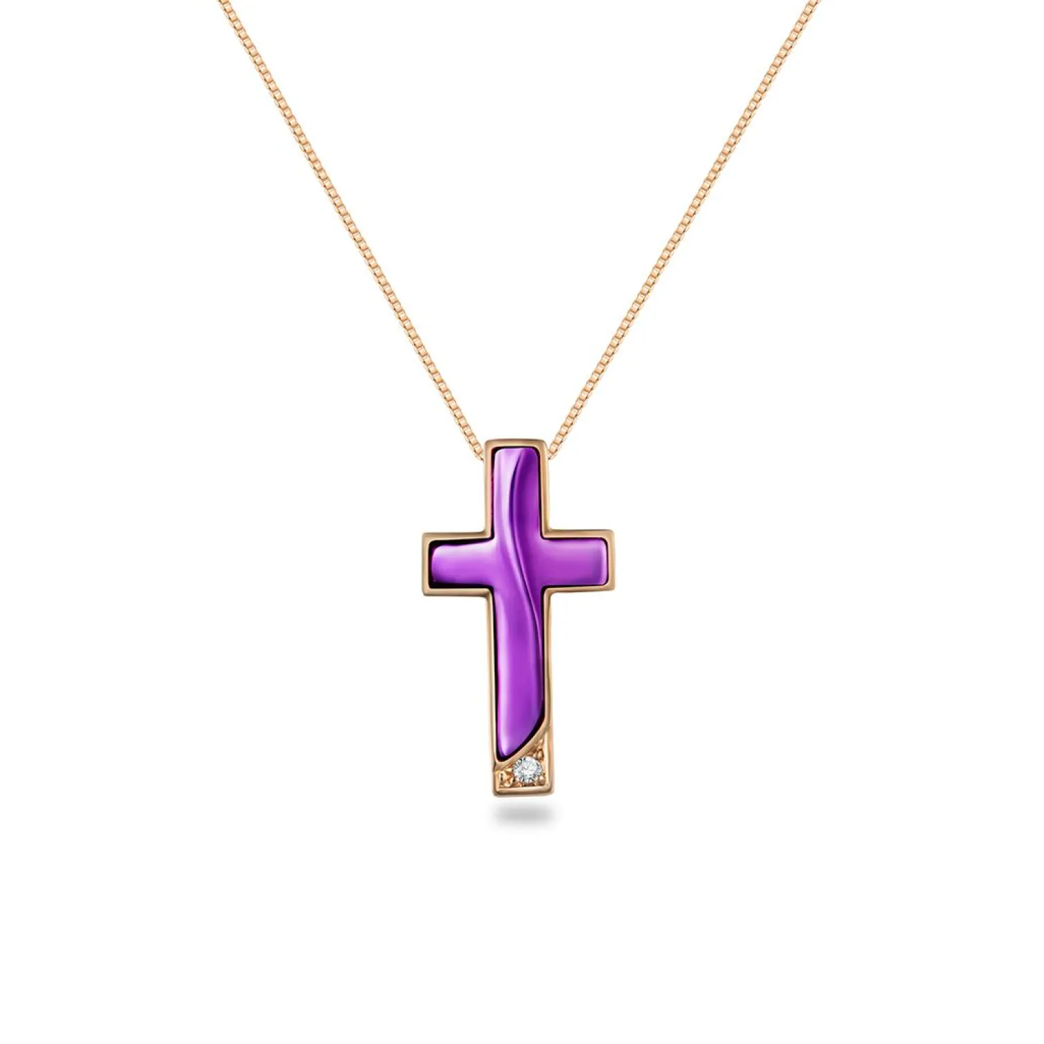 Lee Hwa Jewellery Pendants-PURPLE GOLD