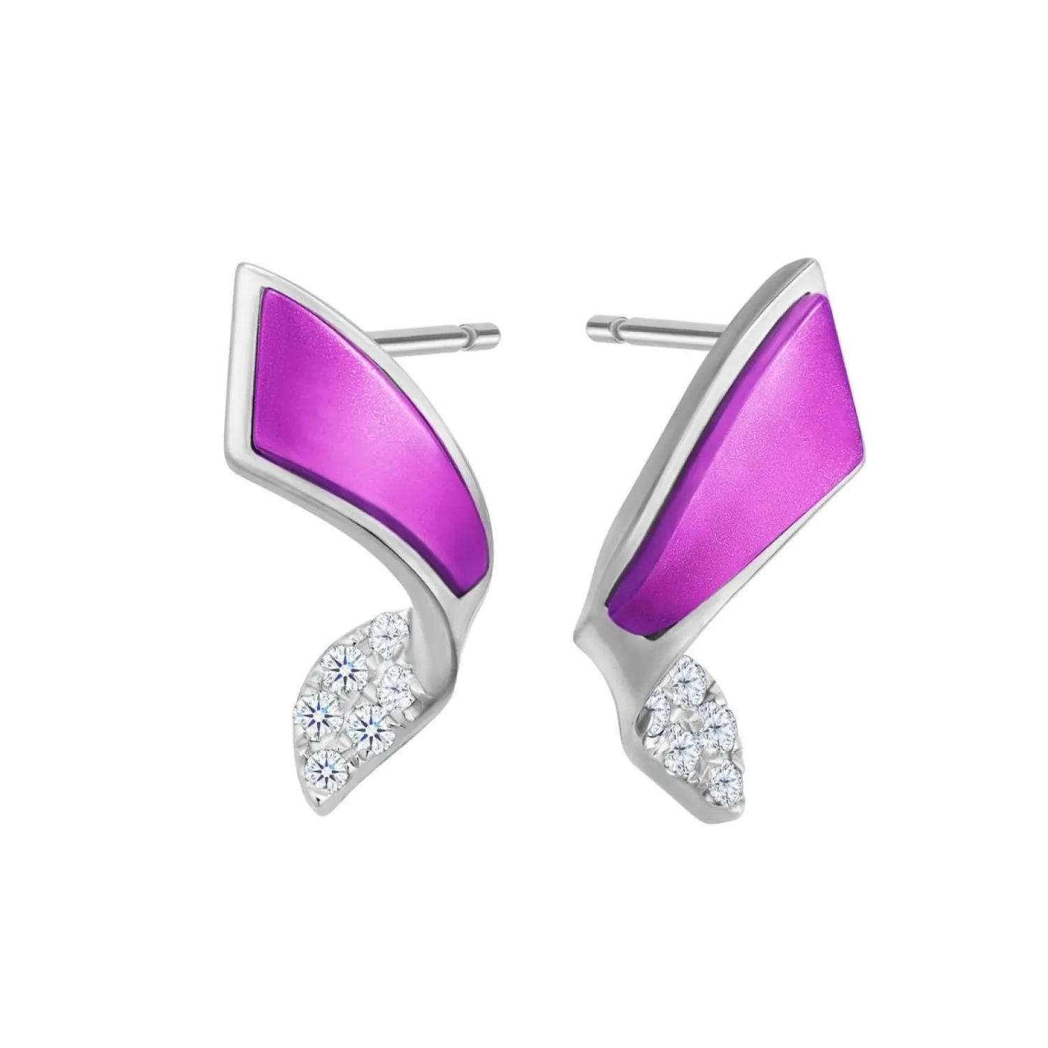 Lee Hwa Jewellery Earrings-PURPLE GOLD