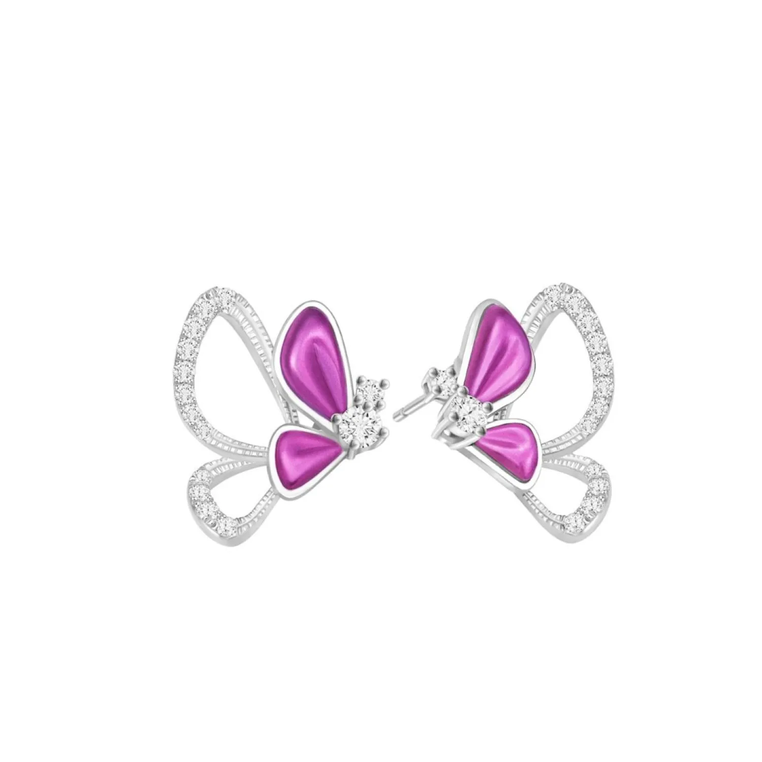 Lee Hwa Jewellery Earrings-Purple Gold