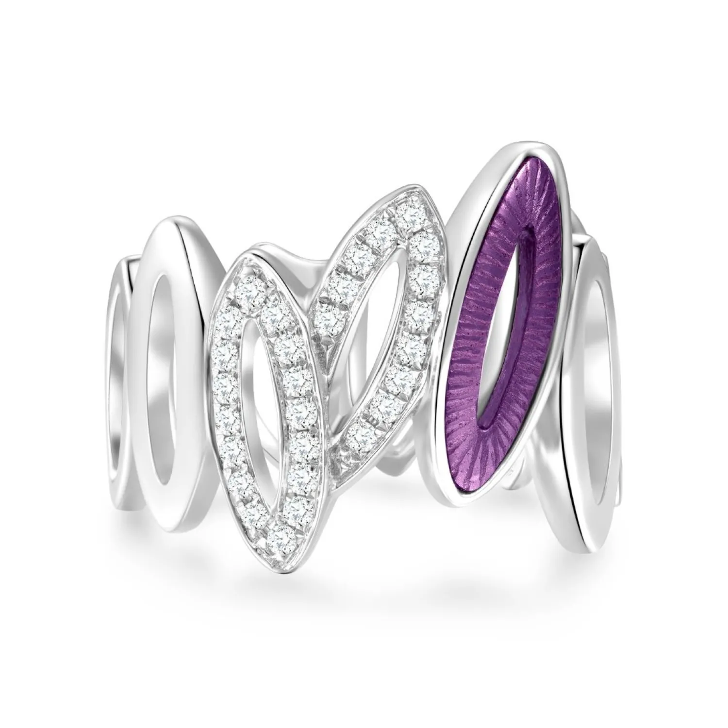 Lee Hwa Jewellery Rings-PURPLE GOLD