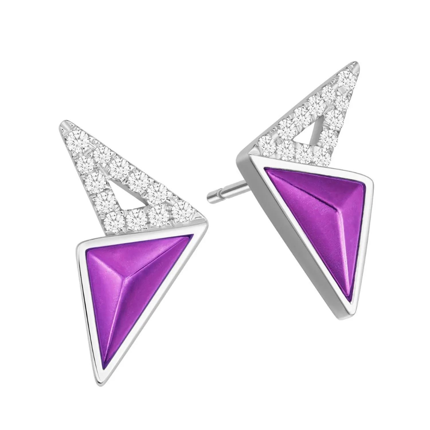 Lee Hwa Jewellery Earrings-PURPLE GOLD