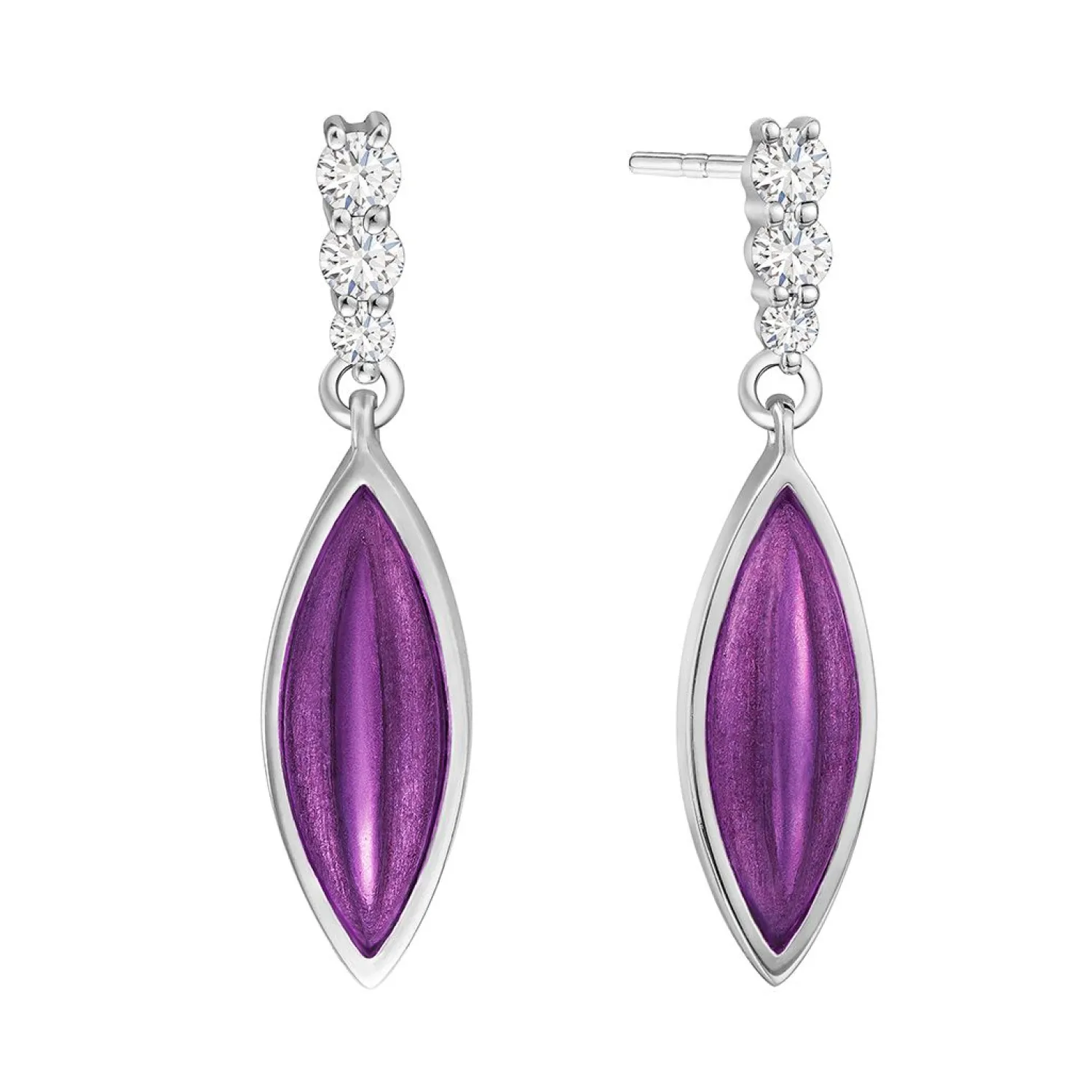 Lee Hwa Jewellery Earrings-PURPLE GOLD