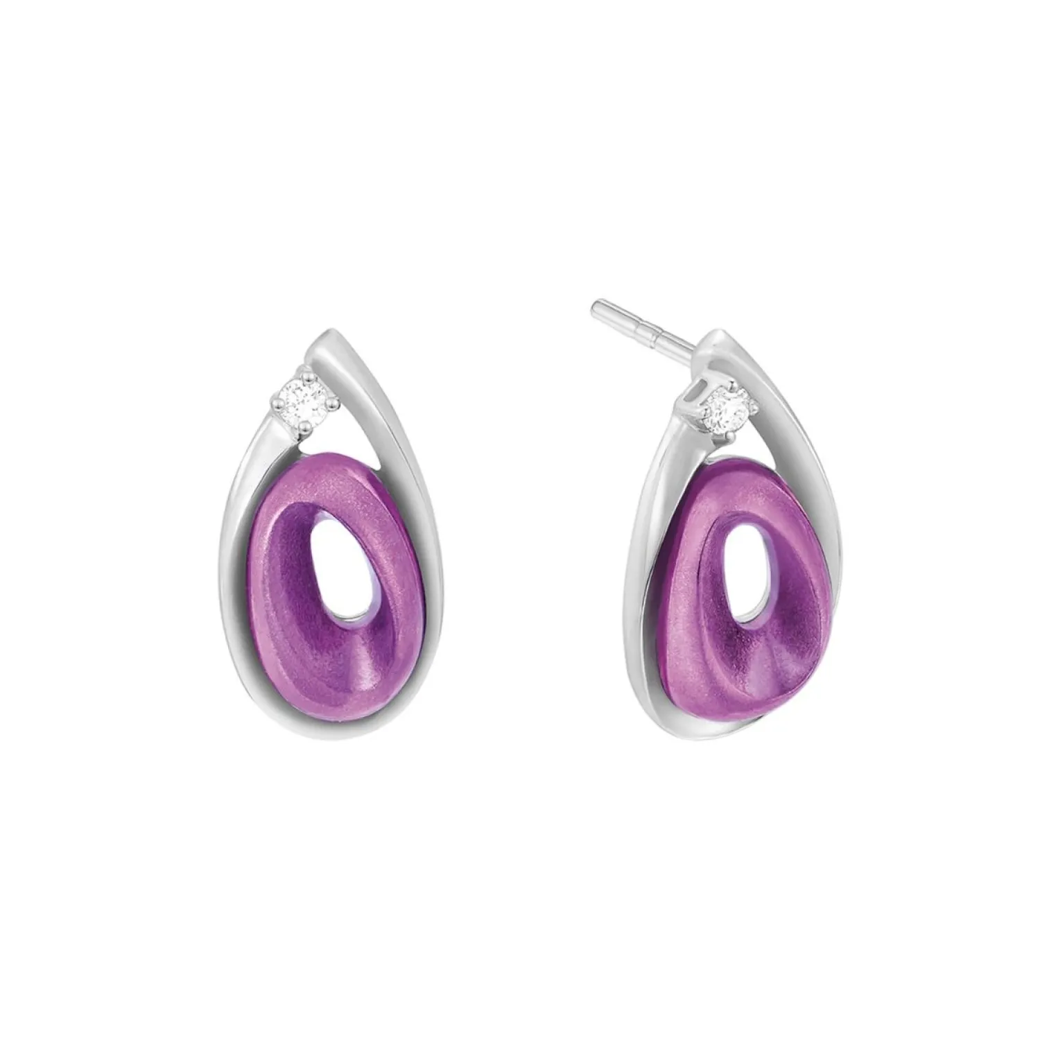 Lee Hwa Jewellery Earrings-PURPLE GOLD