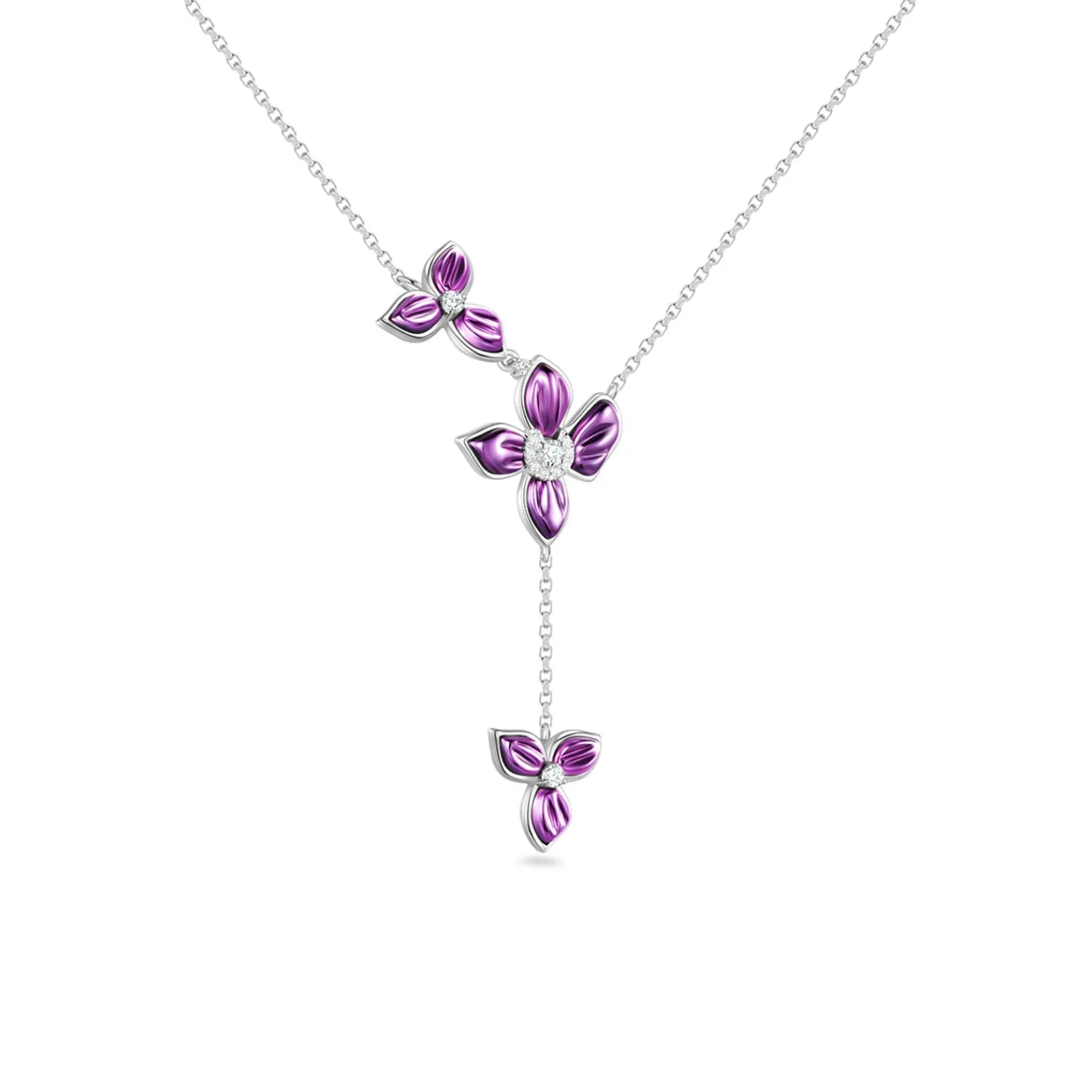Lee Hwa Jewellery Necklaces-PURPLE GOLD