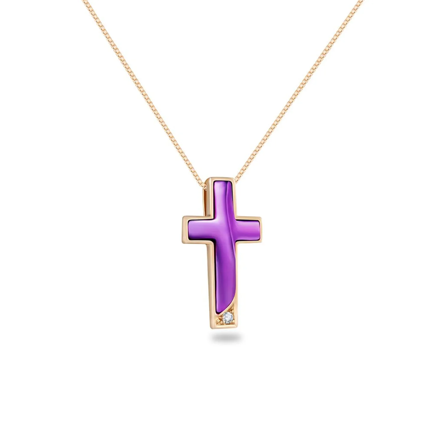 Lee Hwa Jewellery Pendants-PURPLE GOLD