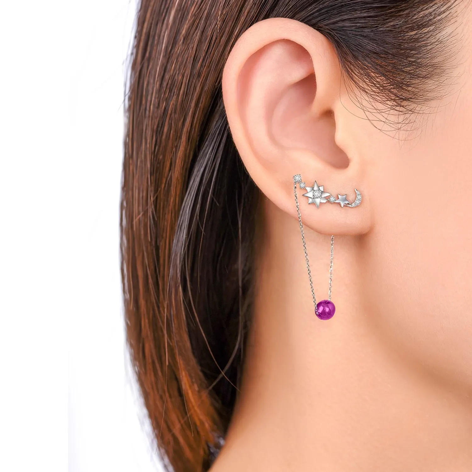 Lee Hwa Jewellery Earrings-PURPLE GOLD