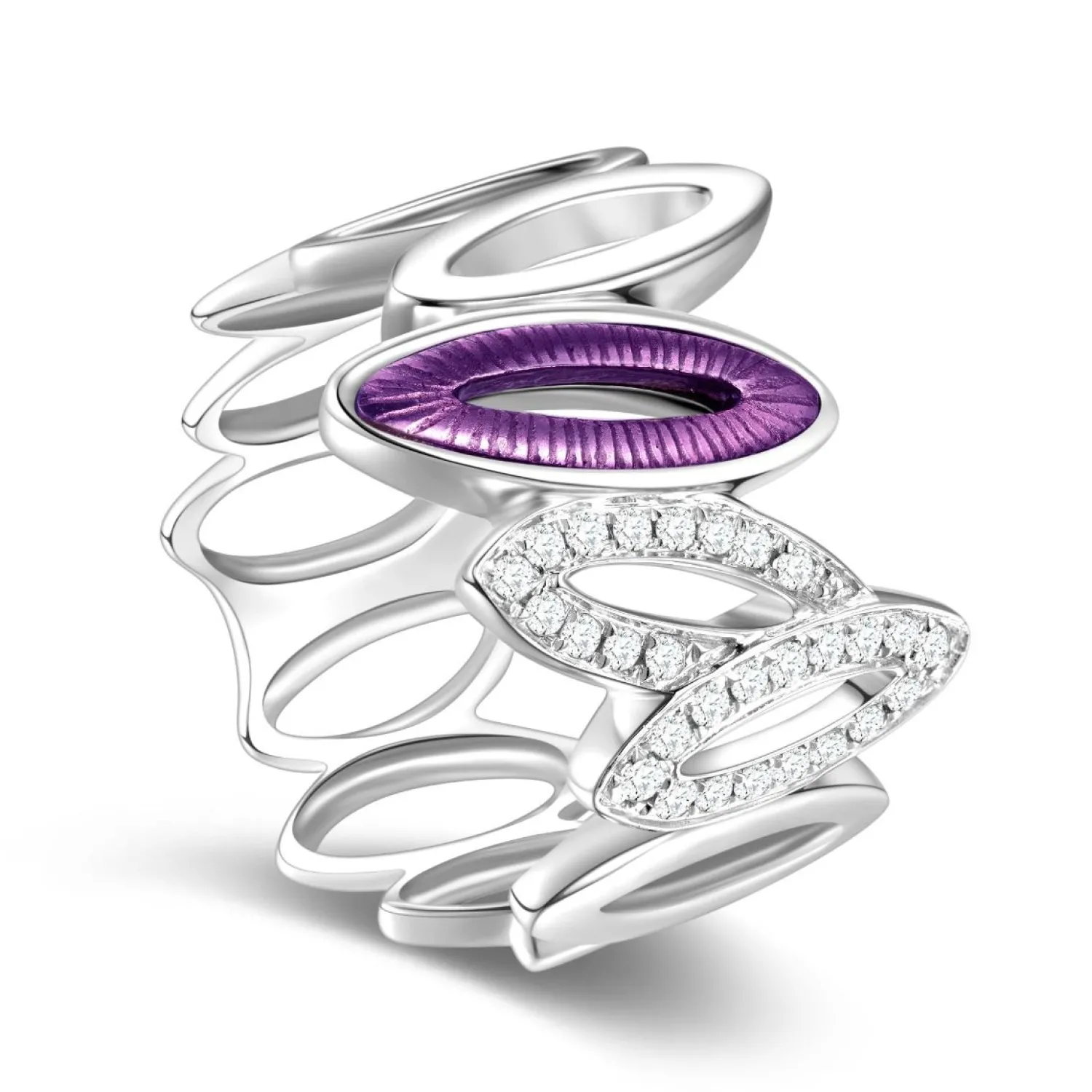Lee Hwa Jewellery Rings-PURPLE GOLD
